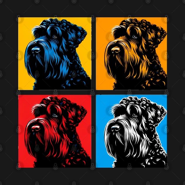 Black Russian Terrier Pop Art - Dog Lovers by PawPopArt