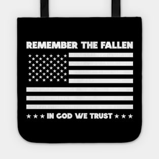 Remember The Fallen - American USA Flag Tote