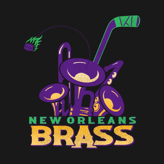 Defunct New Orleans Brass Hockey Team by Defunctland