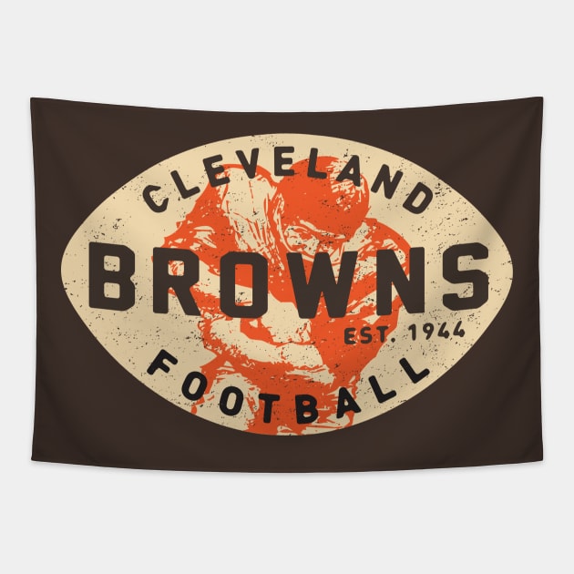 Retro Cleveland Browns 2 by Buck Tee Tapestry by Buck Tee