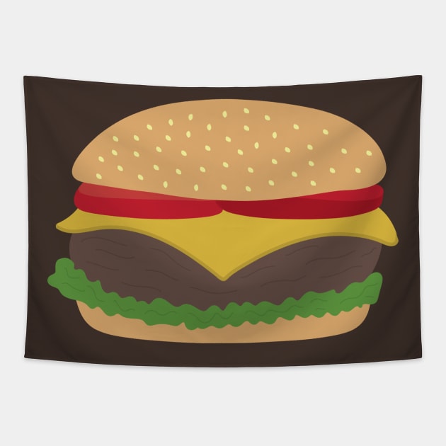 Juicy Burger Tapestry by jolynart