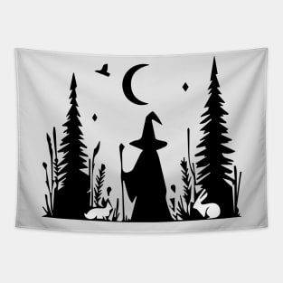 Wizard in a Forest Tapestry