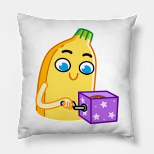 Banana spinning music box Pillow