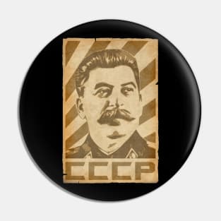 Joseph Stalin CCCP Retro Propaganda Pin