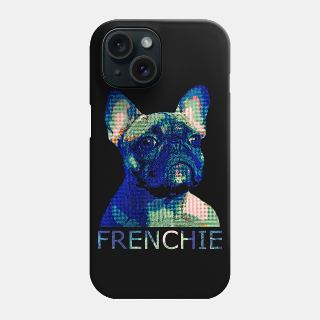 French bulldog colorful vintage style for frenchie lover Phone Case by Collagedream