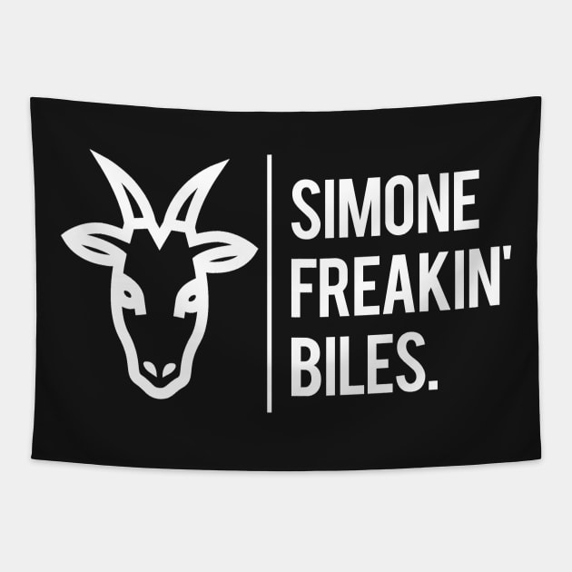 Simone Freakin' Biles Tapestry Tapestry by jordynslefteyebrow