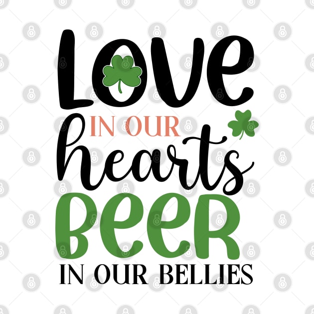 Love in our hearts beer in our bellies by MZeeDesigns