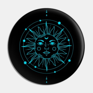 Celestial Sun in Universe Pin