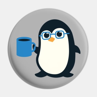 Cute Penguin Nerd Pin