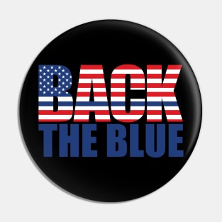 BACK the BLUE - Law Enforcement Pin