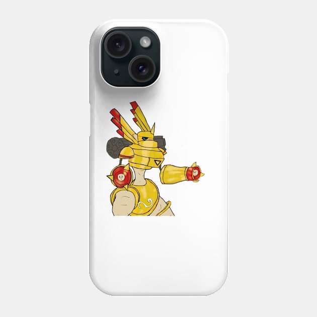 Golden Rapidmon Phone Case by mattmall