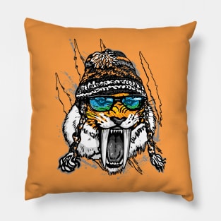 Saber-Toothed Tiger Winer Beanie Pillow