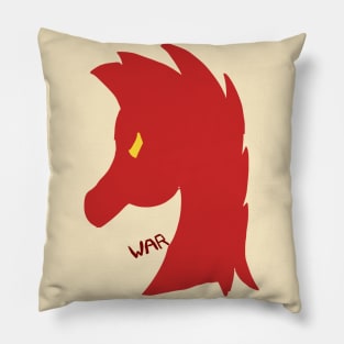 Red Horse Emblem (War) Pillow