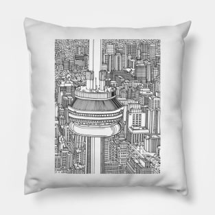 TV Tower in Canada Pillow