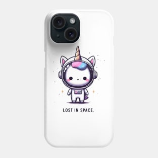 Kawaii unicorn astronaut - lost in space Phone Case