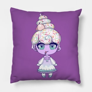 Chibi Ice Cream Girl Pillow