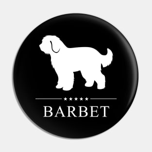 Barbet White Silhouette Pin