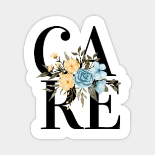 Care Flowers Magnet