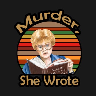 murder she wrote//retro background T-Shirt