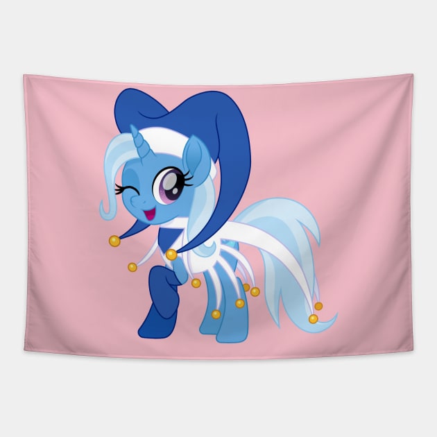 Blue Water Jester Trixie Tapestry by CloudyGlow