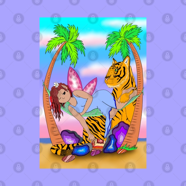Crystal fairy and tiger friend by MelanieJeyakkumar