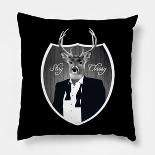 Deer in tuxedo Pillow