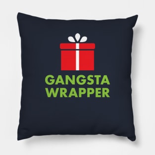 Gangsta Wrapper: Funny Christmas Present Wrapping Paper Apparel Pillow