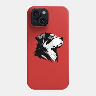 Stunning and Cool Estrela Mountain Dog Monochrome and Gold Portrait for Father's Day Phone Case