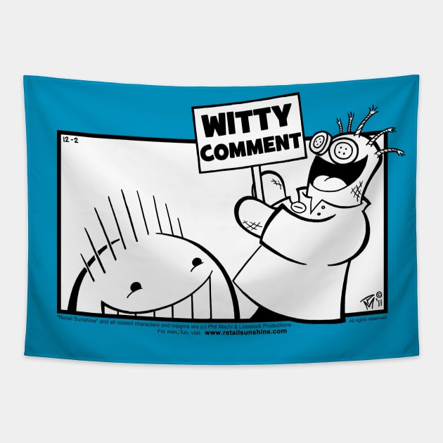 A Witty Comment Tapestry by philmachi