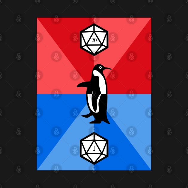 Critical Fail Penguin Meme TRPG Tabletop RPG Gaming Addict by dungeonarmory