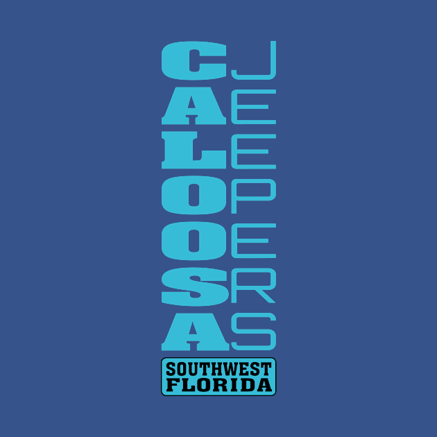 Teal Vertical Logo by Caloosa Jeepers 