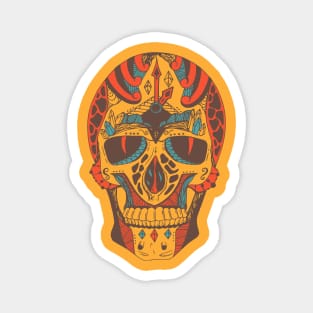 Cafe Time Skull Magnet