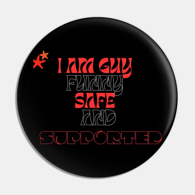 i am a guy  safe and supported Pin by gorgeous wall art