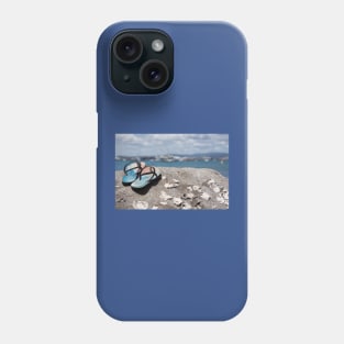 jandals at the beach Phone Case