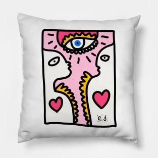 Pink Love Universal Graffiti Love Pillow