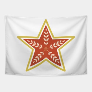 Folk Art Holiday Star Tapestry