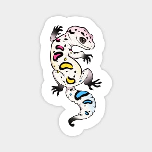 Pansexual Pride Leopard Gecko Magnet