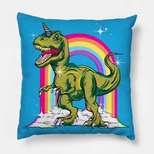 Saurus Or Unicorn? Unicornasaurus Rex! Pillow