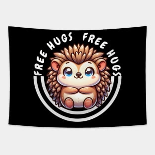Cuddly Hedgehog: Free Hugs and Smiles for All Tapestry