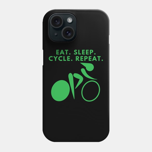 Eat. Sleep. Cycle. Repeat. Phone Case by MtWoodson