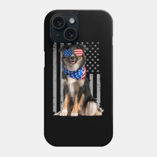 Energetic Aussies Dog American Flag, Stylish Statement Tee Collection Phone Case