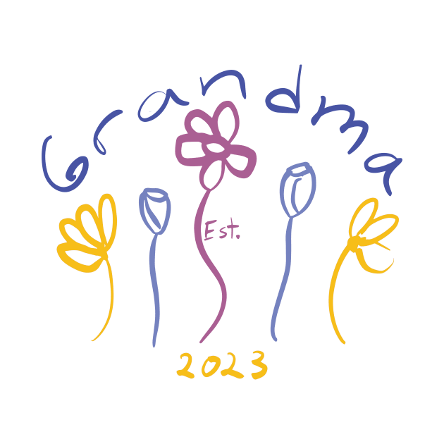 Grandma Established 2023 by PixHailDesigns