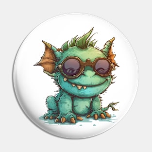 Cute Fluffy Monster Pin