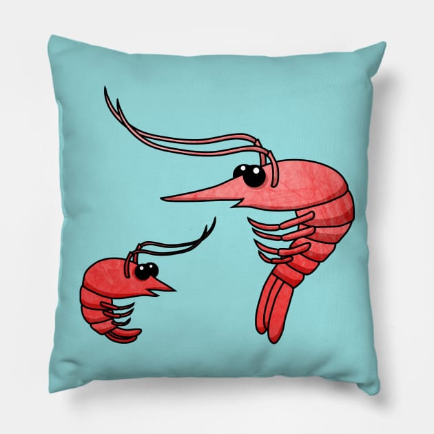 Cute Shrimps Pillow by Olooriel