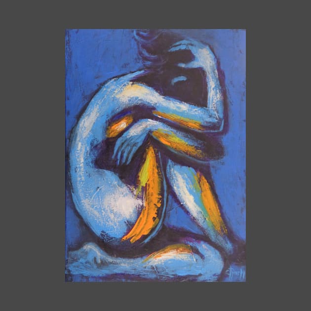 Blue Mood 3 - Female Nude by CarmenT