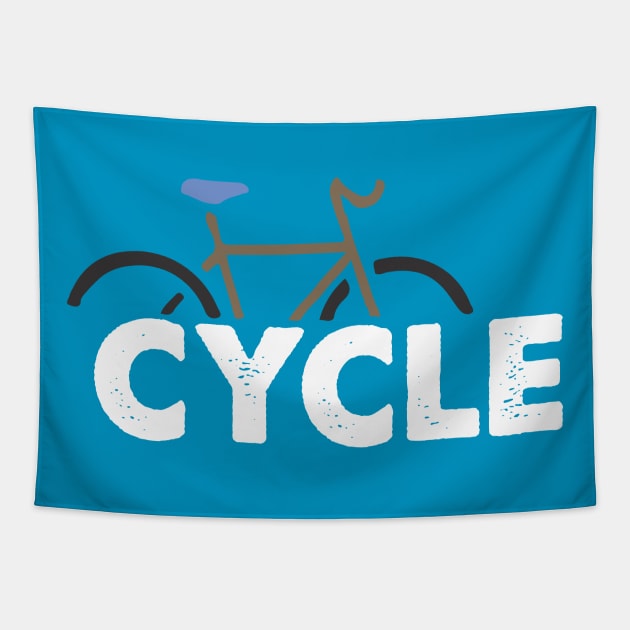 cycle Tapestry by CreativeIkbar Prints