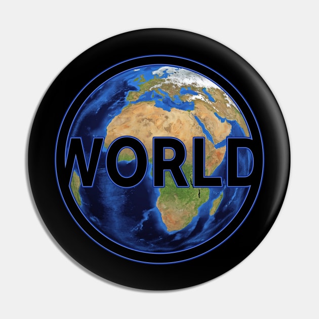 Our world with view of Europe + Africa gift space Pin by sweetczak