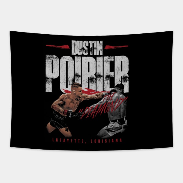 Dustin Poirier Strike Tapestry by artbygonzalez