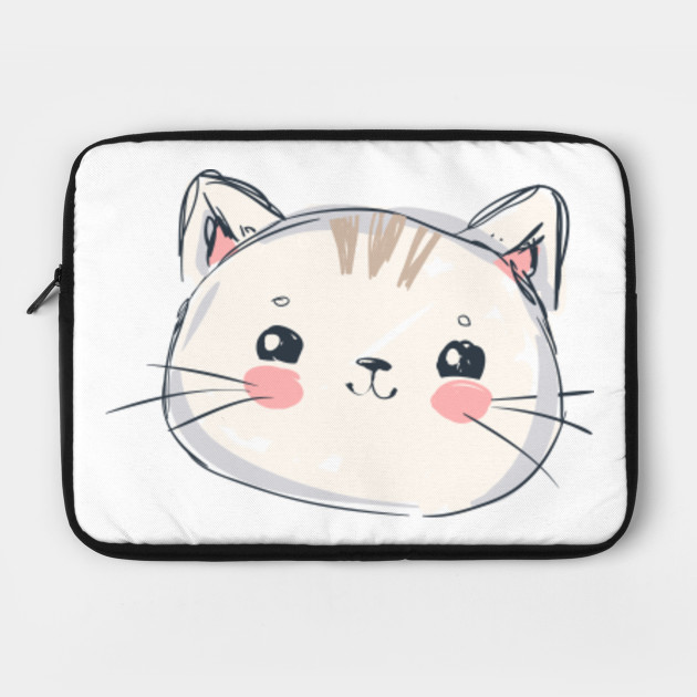 Cute Cat Hand Draw Cute Cats Laptop Case Teepublic Au
