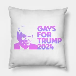 Gays for Trump 2024 Pillow